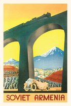 Pocket Sized - Found Image Press Journals- Vintage Journal Soviet Armenia Travel Poster