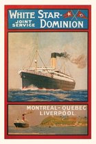 Pocket Sized - Found Image Press Journals- Vintage Journal White Star Dominion Travel Poster
