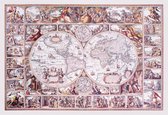 The Age of Exploration map puzzel in hout 1010 stuks
