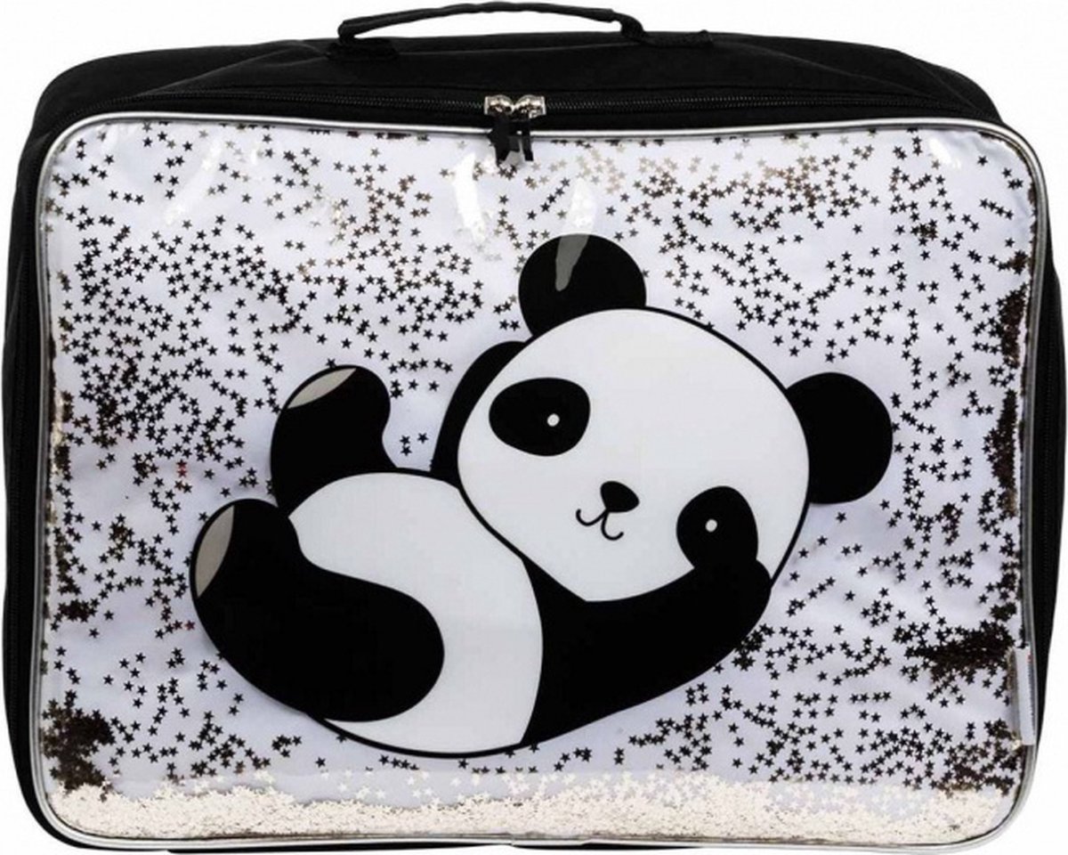 A Little Lovely Company Koffer Glitter Panda - A Little Lovely Company
