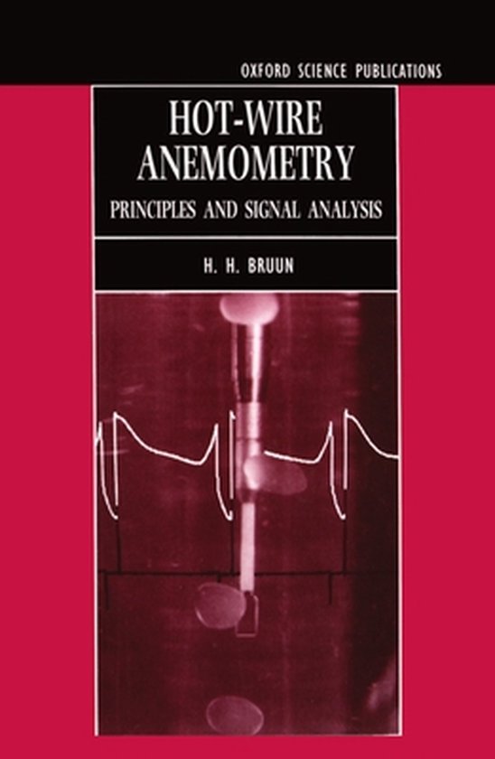 Boek 'Hot-wire Anemometry' met grafiek van meetresultaten