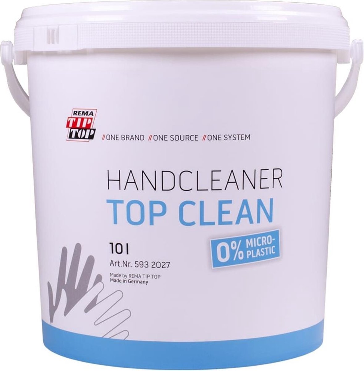 Rema Tiptop Tip-Top handcleaner Top-CLEAN micro-plastic vrij 10L