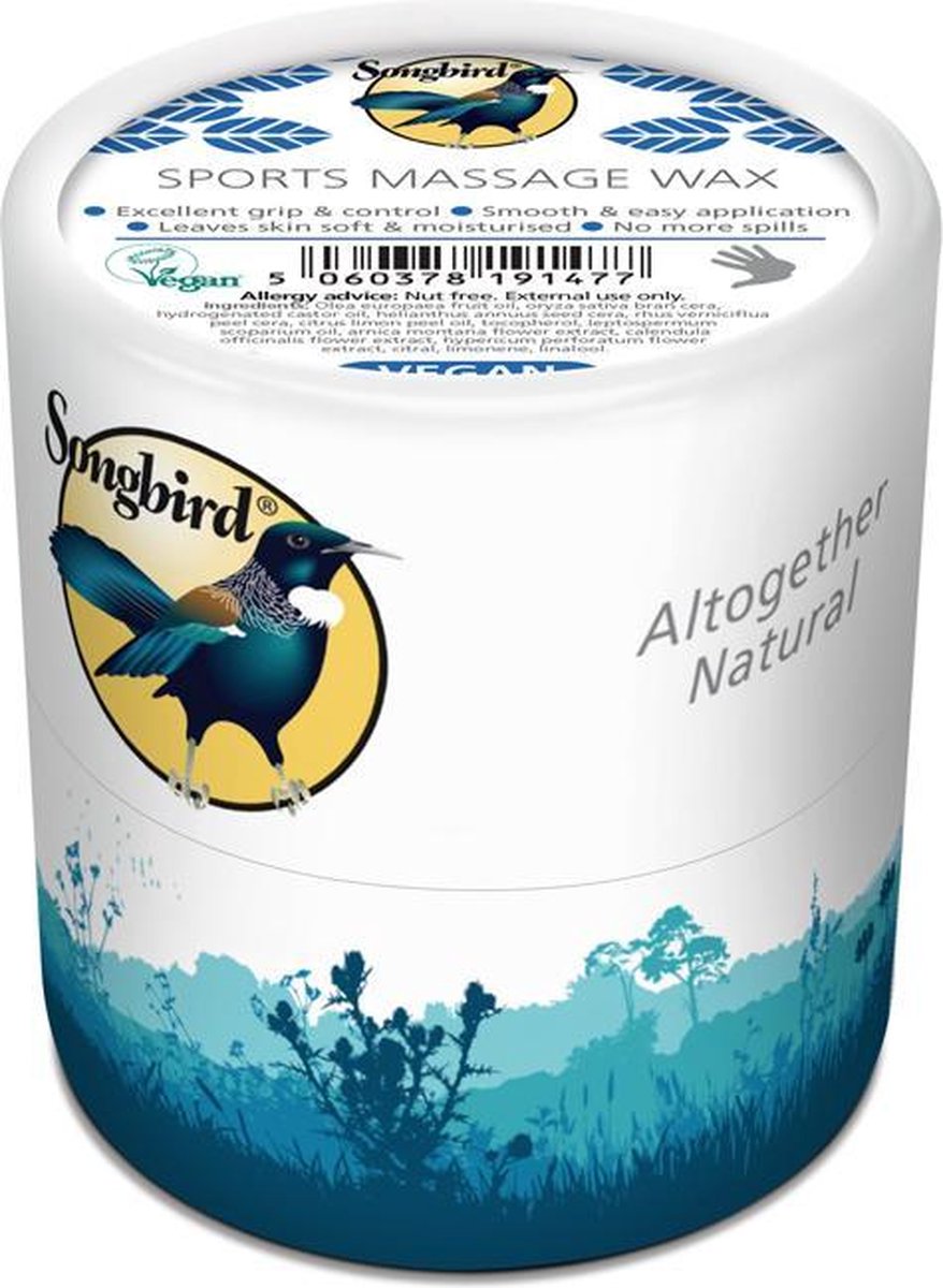 Goedkoopste Songbird Vegan Sports Massage Wax 100 gram