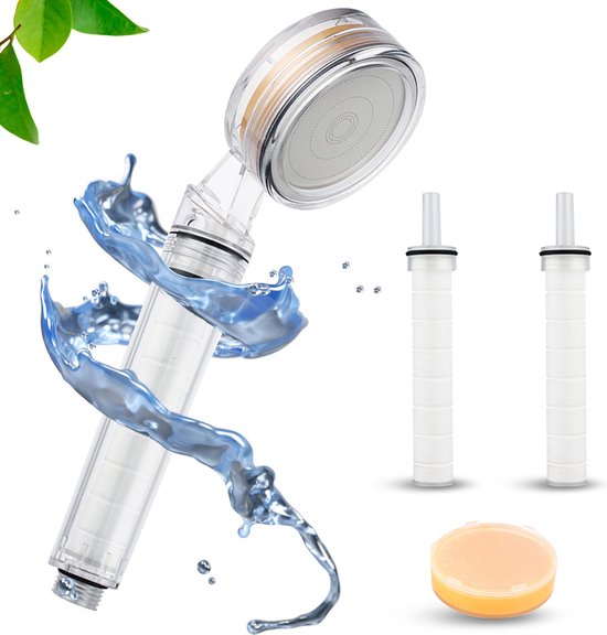 BFreshGoods Waterbesparende Ionische Douchekop - Anti Lek - Douchekop Filter - Vitamine C - Waterfilter - Mineraalwater - Hoge Druk - Transparant