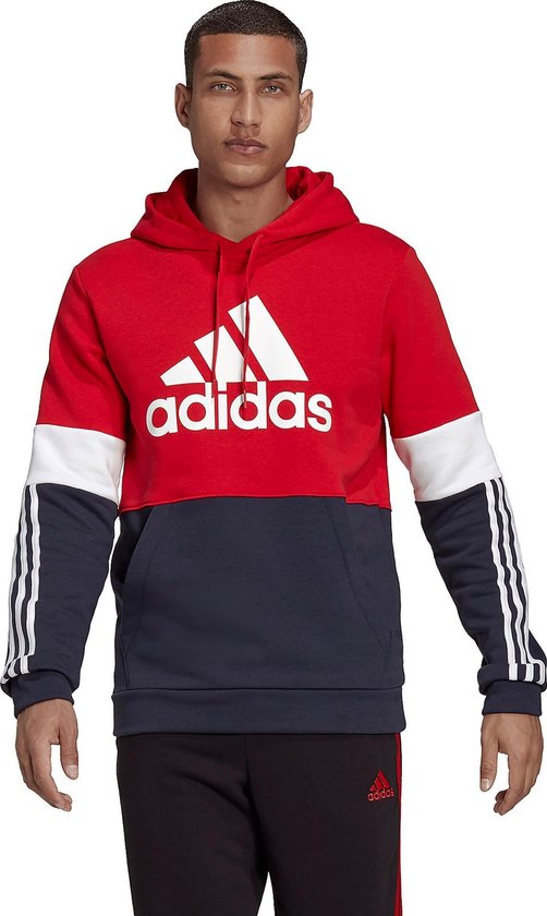 Adidas Essentials Colorblock Trui / Hoodie - Rood Heren - Maat S | bol.com