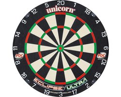 Unicorn Eclipse Ultra sisal dartbord - officiële PDC televisiedartbord