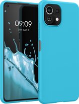 kwmobile telefoonhoesje voor Xiaomi 11 Lite (5G) NE / Mi 11 Lite (5G) - Hoesje voor smartphone - Back cover in zeeblauw
