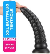 Lusty XXL Buttplug Tentacle 39 x 7 cm - Grote Anaalplug - Met Zuignap - Anaal Toys - Sex Toys - Seksspeeltjes