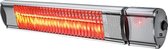 Kemper Heater - Terrasverwarmer - voor binnen en buiten - 2000W - 24m² - IP55 - Met afstandsbediening - Ophangbaar - Kleur Zwart