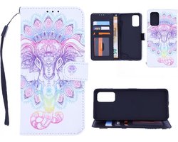 Bookcase Geschikt voor: Motorola G10 / G20 / G30 hoesje met print - Elephant 3D
