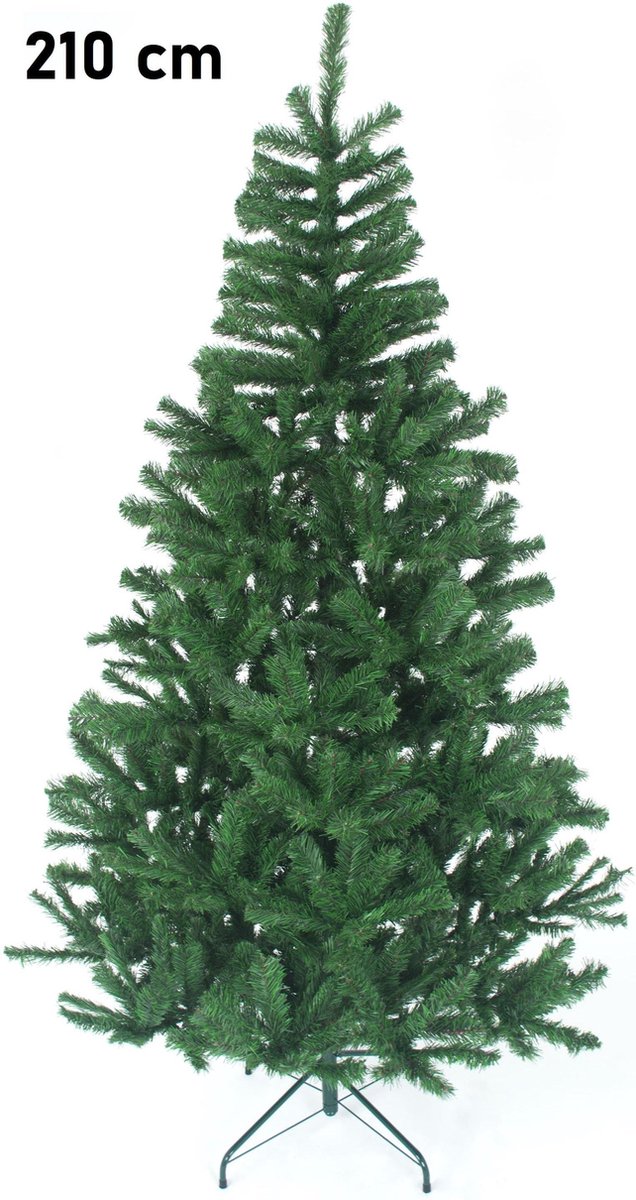 Premfy Kunstkerstboom - 210 cm hoog - 900 takken - Zonder Verlichting - Kerstboom - Inclusief luxe Opbergtas