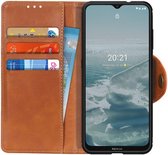 Nokia 6.3 / G10 / G20 Hoesje Portemonnee Kunstleer Book Case Bruin