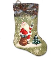 Unique Living | Stocking Santa Green santa