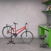 Relaxdays Fietsstandaard achterwiel - 30 kg - fietsenhouder - onderhoud - tot 27,5" -zwart