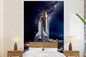 Papier Peint - Papier Papier peint photo Fusée - Espace - Etoiles - Largeur 180 cm x Hauteur 280 cm