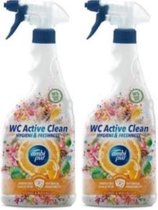Ambi Pur WC Active Spray - Citroen & Waterlelie - 750 ml - 2 stuks
