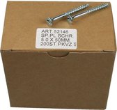 Hofftech Verzinkte spaanplaatschroeven 5,0 x 50 mm. Pozidrive (200 stuks)