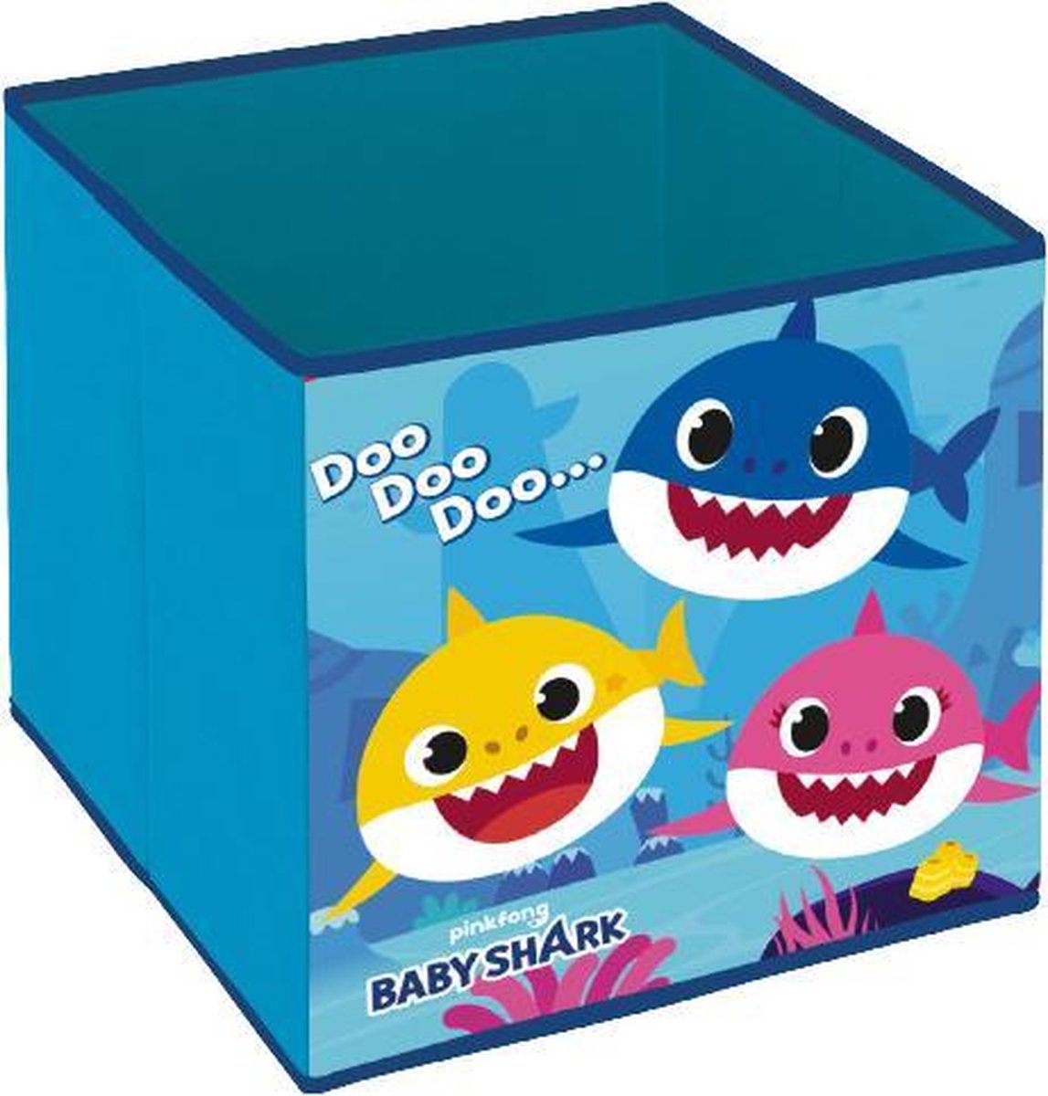 Pinkfong Opbergbox Baby Shark Junior 29 Liter 31 X 31 Cm Blauw