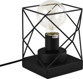 QUVIO Tafellamp modern - Lampen - Leeslamp - Nachtkastlamp - Verlichting - Tafellamp slaapkamer - Tafellampen - Bedlamp - Draadlamp - E27 Fitting - Met 1 lichtpunt - Voor binnen - Metaal - 18