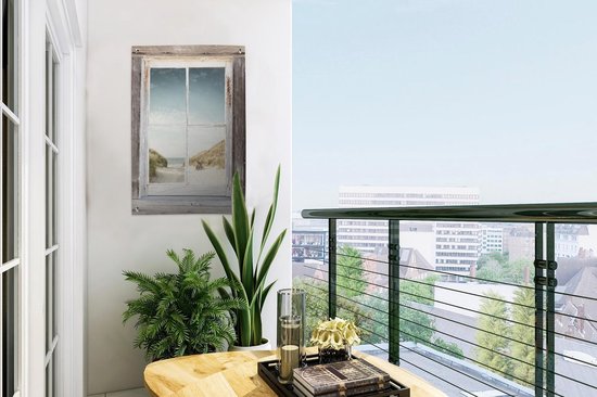 Affiche de jardin See-through - Plage - Vélo - 40x60 cm