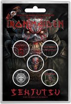 Iron Maiden Button Senjutsu 5-pack