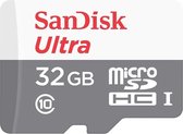 Sandisk - Ultra microSDHC 32GB Card + SD Adapter 30MB/s Cla