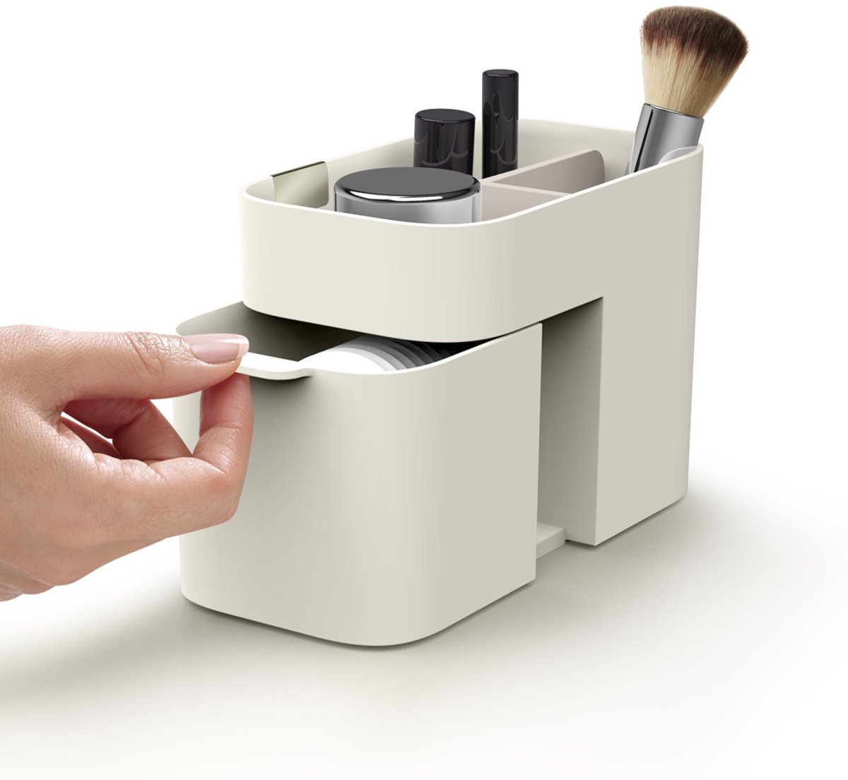 Joseph Joseph Viva compact cosmetica organizer - beige, 12 x 17 x 9,5 cm