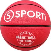 Basketbal | Sporti | SF-600 | Schoolbasketbal | Maat 6 | Rood | Recreatie | Slijtvast