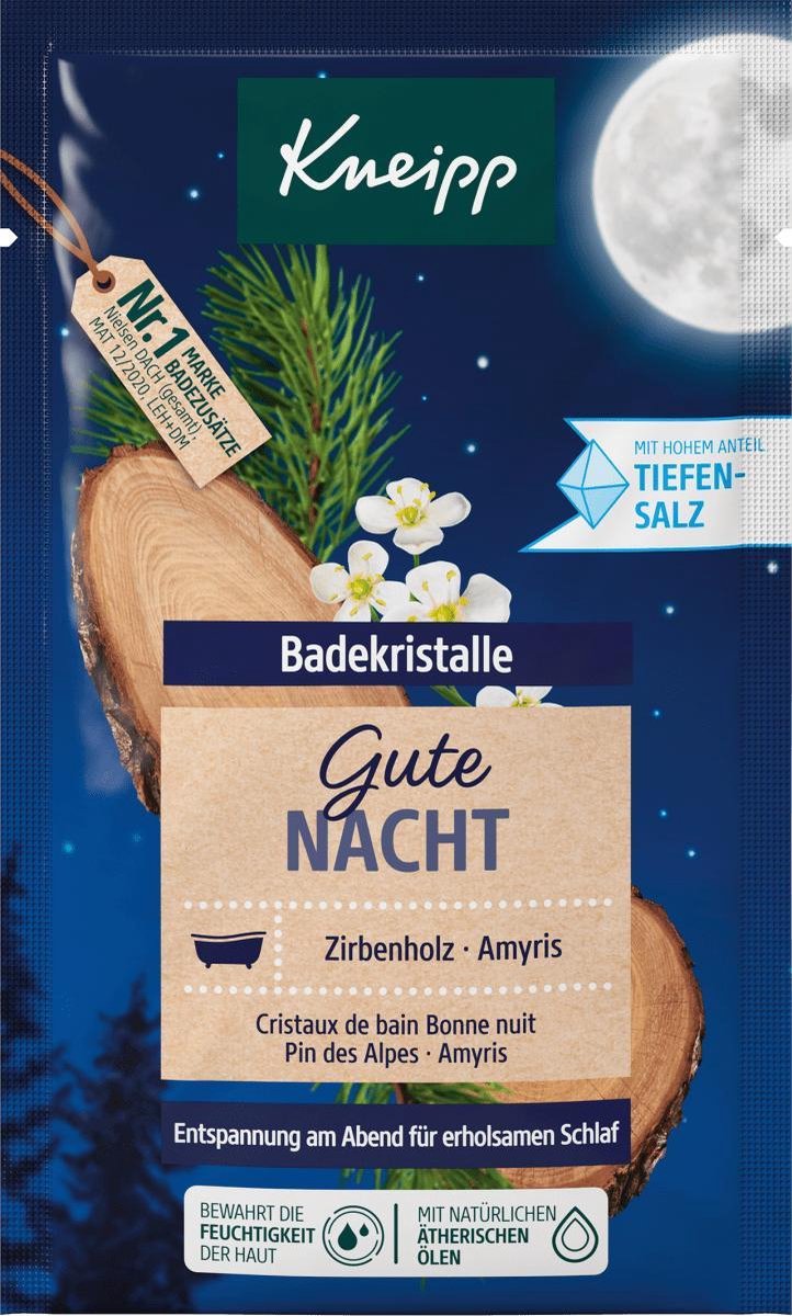 Kneipp Badzout Gute Nacht Steendennen & Amyris (60 g) Badkristallen Goede Nachtrust Vegan