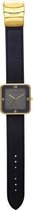 NeXtime - Horloge - 38 x 38 mm - Metaal - Goud/Zwart - 'Square Wrist'