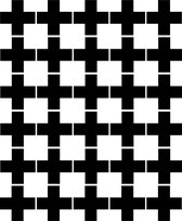 Muursticker kruisjes | 4cm | 30 stuks | zwart