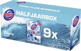 Glorix Power 5 WC Blokjes - Ocean - 9 stuks - Halfjaarbox - Voordeelverpakking