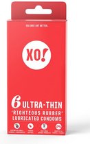 XO! - 'Righteous Rubber' Condooms | Ultra-Thin (6 stuks) | Extra dun | plantaardige latex | veganistisch