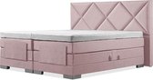 Luxe Boxspring 180x220 Elektrische oud roze Suite ruiten