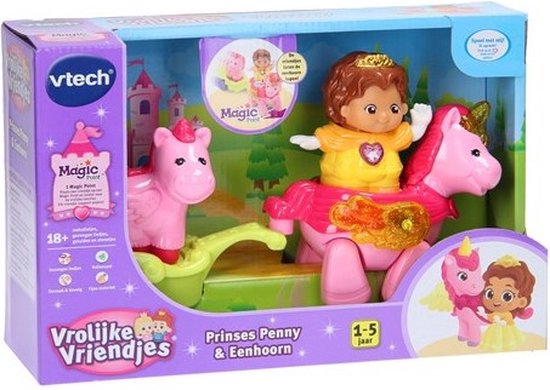 VTech Vrolijke Vriendjes Prinses Penny & Eenhoorn - Educatief Speelgoed - 1 tot 5 Jaar - VTech