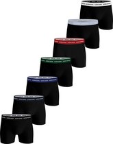 Björn Borg - Heren Onderbroeken 7-Pack Boxers Zwart Contrast - Zwart - Maat M