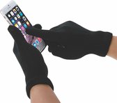 Zachte handschoenen met touch vingers / met touch screen functie / Warm dun / Zwart