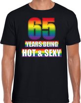 Hot en sexy 65 jaar verjaardag cadeau t-shirt zwart - heren - 65e verjaardag kado shirt Gay/ LHBT kleding / outfit S