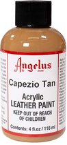 Peinture acrylique pour cuir Angelus - peinture textile pour tissus en cuir - base acrylique - Capezio Tan - 118ml