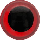 Veiligheidsoogjes 24mm Rood (2 paar)