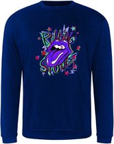 Sweater purple Rolling Stones - Kobalt (XL)