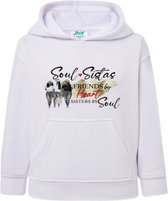 JHK -Hoodie dames met capuchon - Soul Sistas - Wit - Small