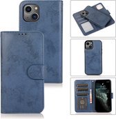Bookcase Apple iPhone 13 Mini | Hoogwaardig Pu Leren Telefoonhoesje | Lederen Wallet Case | Blauw