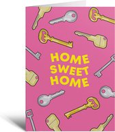 Wenskaart - Home Sweet Home Keys - Verhuizen - Verhuiskaart - Nieuwe Woning - Samenwonen - Cadeau - Geschenk