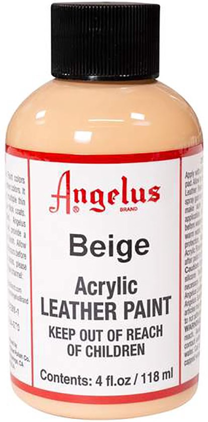op tijd galop versneller Angelus Leather Acrylic Paint - textielverf voor leren stoffen - acrylbasis  - Beige -... | bol.com