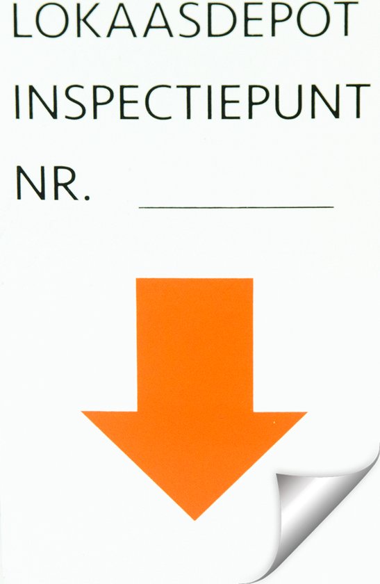 Faire tomber le point d'inspection de l'autocollant