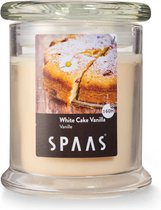 Spaas geurkaars pot - White Cake Vanille - Ø 9 cm