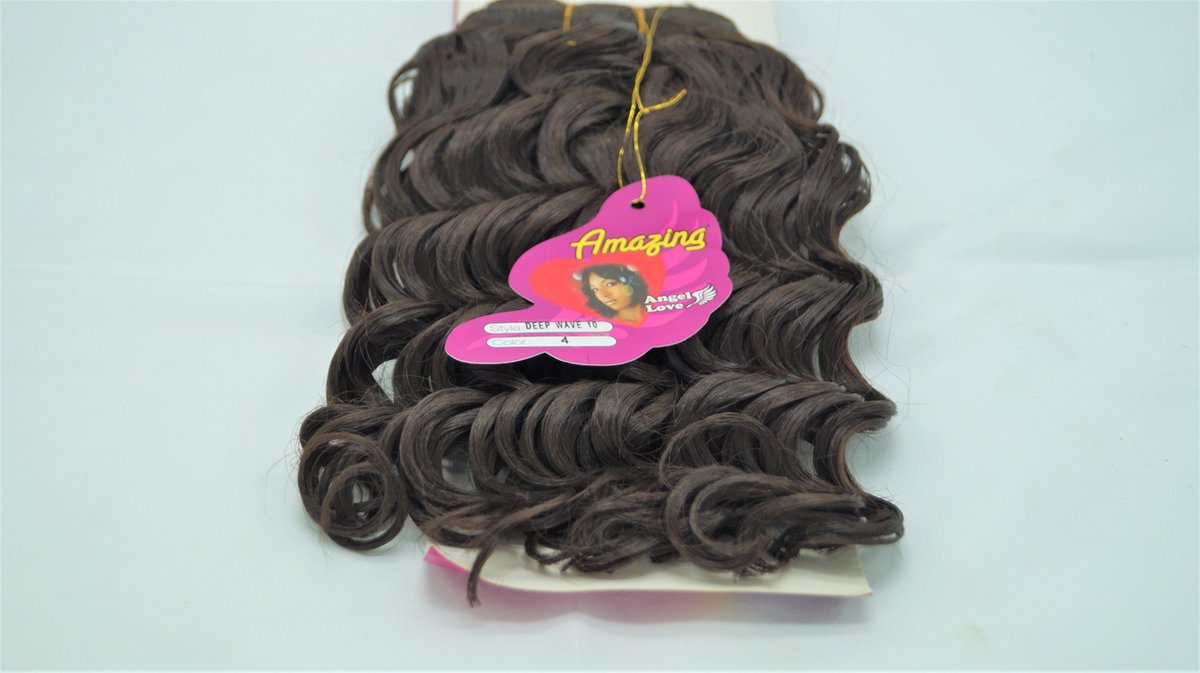 Amazing Premium Quality-Human Hair-Deep wave - Hair extensions-10 inch-Color blackbrown