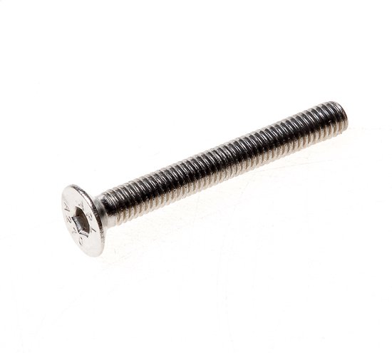 Foto: Kelfort binnenzeskantbout platverzonken kop rvs a2 m5 x 10mm