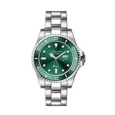Longbo - Unisex Horloge - Zilver/Groen/Groen - 36mm (Productvideo)